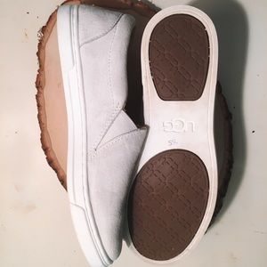 Ugg white slip on shoes